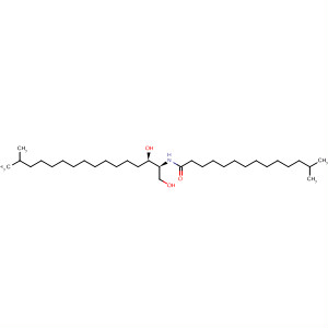 Molecular Structure of 198065-25-7 (Tetradecanamide,
N-[(1S,2R)-2-hydroxy-1-(hydroxymethyl)-14-methylpentadecyl]-13-meth
yl-)