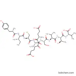 Molecular Structure of 198078-27-2 (L-Valine,
L-tyrosyl-L-isoleucyl-L-cysteinyl-L-a-glutamyl-L-a-glutamyl-L-alanyl-L-seryl-
L-valyl-L-threonyl-)