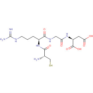 Molecular Structure of 199438-62-5 (L-Aspartic acid, L-cysteinyl-L-arginylglycyl-)