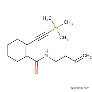 Molecular Structure of 581802-19-9 (1-Cyclohexene-1-carboxamide, N-3-butenyl-2-[(trimethylsilyl)ethynyl]-)