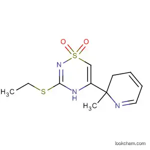 2H-Pyrido[4,3-e]-1,2,4-thiadiazine, 3-(ethylthio)-2-methyl-, 1,1-dioxide