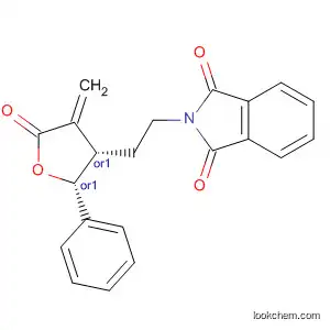 1H-Isoindole-1,3(2H)-dione,
2-[2-[(2R,3S)-tetrahydro-4-methylene-5-oxo-2-phenyl-3-furanyl]ethyl]-,
rel-