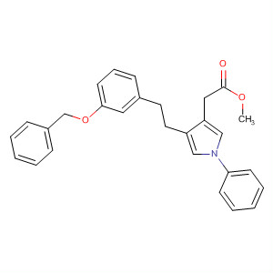 1H-Pyrrole-3-acetic acid,  1-phenyl-4-[2-[3-(phenylmethoxy)phenyl]ethyl]-, methyl ester