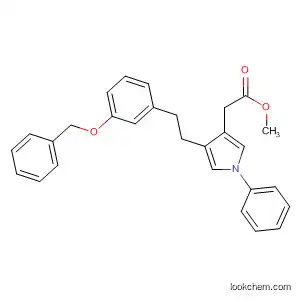 1H-Pyrrole-3-acetic acid,
1-phenyl-4-[2-[3-(phenylmethoxy)phenyl]ethyl]-, methyl ester