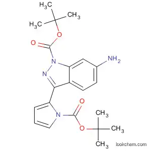Molecular Structure of 586330-29-2 (1H-Indazole-1-carboxylic acid,
6-amino-3-[1-[(1,1-dimethylethoxy)carbonyl]-1H-pyrrol-2-yl]-,
1,1-dimethylethyl ester)
