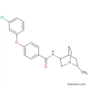 Molecular Structure of 586357-21-3 (Benzamide,
4-(3-chlorophenoxy)-N-(6-methyl-1-azabicyclo[2.2.2]oct-3-yl)-)