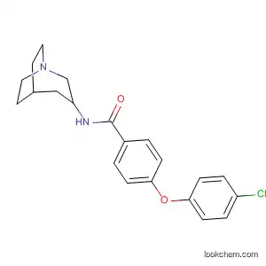 Molecular Structure of 586360-47-6 (Benzamide, N-1-azabicyclo[3.2.2]non-3-yl-4-(4-chlorophenoxy)-)