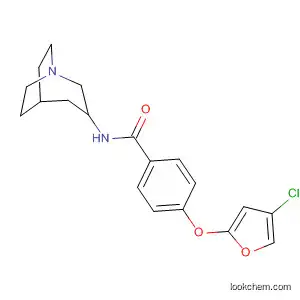 Benzamide, N-1-azabicyclo[3.2.2]non-3-yl-4-[(4-chloro-2-furanyl)oxy]-