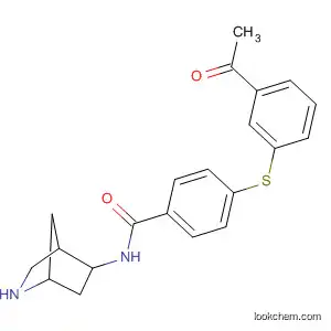 Molecular Structure of 586362-10-9 (Benzamide, 4-[(3-acetylphenyl)thio]-N-2-azabicyclo[2.2.1]hept-5-yl-)