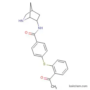 Molecular Structure of 586363-27-1 (Benzamide, 4-[(2-acetylphenyl)thio]-N-2-azabicyclo[2.2.1]hept-6-yl-)