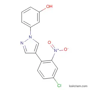 Molecular Structure of 586368-60-7 (Phenol, 3-[4-(4-chloro-2-nitrophenyl)-1H-pyrazol-1-yl]-)