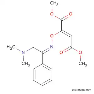Molecular Structure of 586398-21-2 (2-Butenedioic acid,
2-[[(Z)-[2-(dimethylamino)-1-phenylethylidene]amino]oxy]-, dimethyl
ester, (2Z)-)