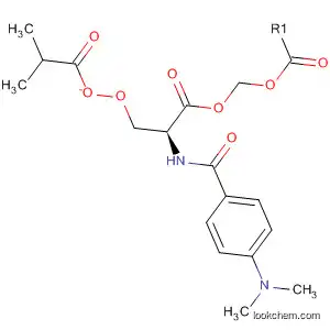 Molecular Structure of 586967-21-7 (Serine, N-[4-(dimethylamino)benzoyl]-, methyl ester,
2-methylpropanoate (ester))
