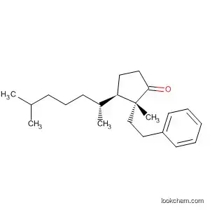 Molecular Structure of 588729-72-0 (Cyclopentanone, 3-[(1R)-1,5-dimethylhexyl]-2-methyl-2-(2-phenylethyl)-,
(2R,3R)-)