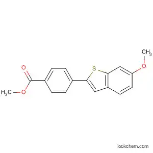 Molecular Structure of 588730-72-7 (Benzoic acid, 4-(6-methoxybenzo[b]thien-2-yl)-, methyl ester)
