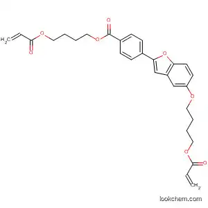 Molecular Structure of 588730-86-3 (Benzoic acid, 4-[5-[4-[(1-oxo-2-propenyl)oxy]butoxy]-2-benzofuranyl]-,
4-[(1-oxo-2-propenyl)oxy]butyl ester)