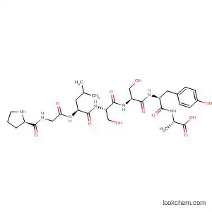Molecular Structure of 590355-22-9 (L-Alanine, L-prolylglycyl-L-leucyl-L-seryl-L-seryl-L-tyrosyl-)