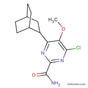 Molecular Structure of 590370-27-7 (2-Pyrimidinecarboxamide,
N-(3R)-1-azabicyclo[2.2.2]oct-3-yl-4-chloro-5-methoxy-)