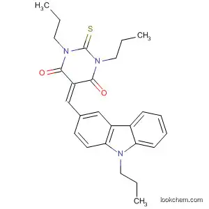 Molecular Structure of 590419-18-4 (4,6(1H,5H)-Pyrimidinedione,
dihydro-1,3-dipropyl-5-[(9-propyl-9H-carbazol-3-yl)methylene]-2-thioxo-)