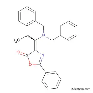 Molecular Structure of 591249-71-7 (5(4H)-Oxazolone, 4-[1-[bis(phenylmethyl)amino]propylidene]-2-phenyl-)