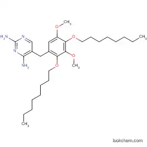 Molecular Structure of 593235-04-2 (2,4-Pyrimidinediamine,
5-[[3,5-dimethoxy-2,4-bis(octyloxy)phenyl]methyl]-)