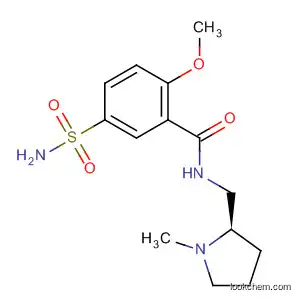 Molecular Structure of 68325-19-9 (Benzamide,
5-(aminosulfonyl)-2-methoxy-N-[[(2R)-1-methyl-2-pyrrolidinyl]methyl]-)