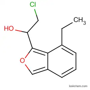 Molecular Structure of 69543-75-5 (2-Benzofuranmethanol, a-(chloromethyl)-7-ethyl-)