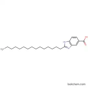 Molecular Structure of 77582-30-0 (1H-Benzimidazole-5-carboxylic acid, 2-pentadecyl-)