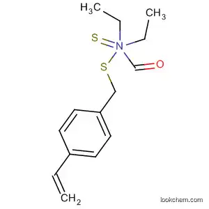 Molecular Structure of 99798-43-3 (Carbamodithioic acid, diethyl-, (4-ethenylphenyl)methyl ester)