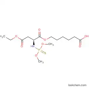 Molecular Structure of 290364-83-9 (L-Aspartic acid, N-(dimethoxyphosphinothioyl)-, 4-(5-carboxypentyl)
1-ethyl ester)