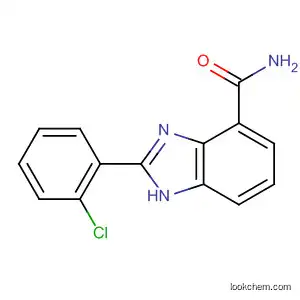 Molecular Structure of 313279-24-2 (1H-Benzimidazole-4-carboxamide, 2-(2-chlorophenyl)-)