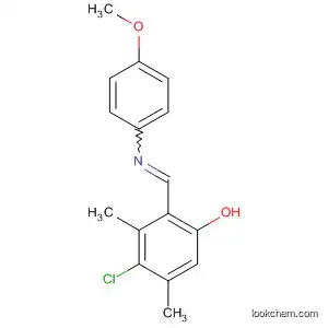 Molecular Structure of 339262-28-1 (Phenol, 4-chloro-2-[[(4-methoxyphenyl)imino]methyl]-3,5-dimethyl-)
