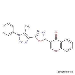 Molecular Structure of 386745-56-8 (4H-1-Benzopyran-4-one,
3-[5-(5-methyl-1-phenyl-1H-1,2,3-triazol-4-yl)-1,3,4-oxadiazol-2-yl]-)