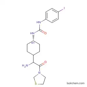 Molecular Structure of 463349-23-7 (Thiazolidine,
3-[(2S)-amino[trans-4-[[[(4-iodophenyl)amino]carbonyl]amino]cyclohexyl
]acetyl]-)