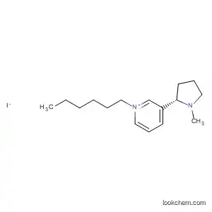 Molecular Structure of 476312-74-0 (Pyridinium, 1-hexyl-3-[(2S)-1-methyl-2-pyrrolidinyl]-, iodide)