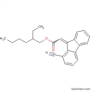 Molecular Structure of 477844-93-2 (Acetic acid, cyano-9H-fluoren-9-ylidene-, 2-ethylhexyl ester)