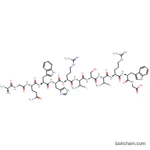 Molecular Structure of 484009-50-9 (Glycine,
L-alanylglycyl-L-glutaminyl-L-tryptophyl-L-histidyl-L-arginyl-L-valyl-L-seryl-L-
valyl-L-arginyl-L-tryptophyl-)