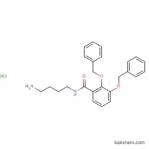 Molecular Structure of 484666-47-9 (Benzamide, N-(4-aminobutyl)-2,3-bis(phenylmethoxy)-,
monohydrochloride)