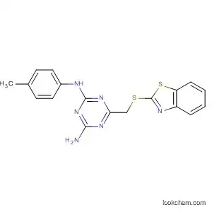 Molecular Structure of 487033-59-0 (1,3,5-Triazine-2,4-diamine,
6-[(2-benzothiazolylthio)methyl]-N-(4-methylphenyl)-)