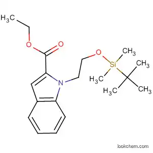 Molecular Structure of 541522-81-0 (1H-Indole-2-carboxylic acid,
1-[2-[[(1,1-dimethylethyl)dimethylsilyl]oxy]ethyl]-, ethyl ester)