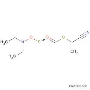 Molecular Structure of 608523-12-2 (Propanenitrile, 2-[[[(diethylamino)oxy]thioxomethyl]thio]-)