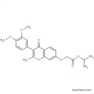 Molecular Structure of 610764-96-0 (Acetic acid,
[[3-(3,4-dimethoxyphenyl)-2-methyl-4-oxo-4H-1-benzopyran-7-yl]oxy]-,
1-methylethyl ester)