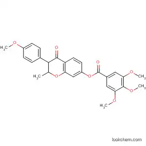 Molecular Structure of 618389-08-5 (Benzoic acid, 3,4,5-trimethoxy-,
3-(4-methoxyphenyl)-2-methyl-4-oxo-4H-1-benzopyran-7-yl ester)