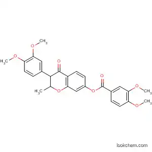 Molecular Structure of 618390-32-2 (Benzoic acid, 3,4-dimethoxy-,
3-(3,4-dimethoxyphenyl)-2-methyl-4-oxo-4H-1-benzopyran-7-yl ester)