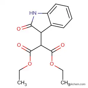 Molecular Structure of 634164-02-6 (Propanedioic acid, (2,3-dihydro-2-oxo-1H-indol-3-yl)-, diethyl ester)