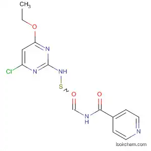 Molecular Structure of 634193-81-0 (4-Pyridinecarboxamide,
N-[[(4-chloro-6-ethoxy-2-pyrimidinyl)amino]thioxomethyl]-)