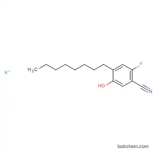 Molecular Structure of 636575-06-9 (Benzonitrile, 2-fluoro-5-hydroxy-4-octyl-, potassium salt)
