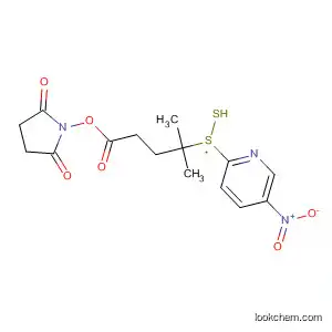 Molecular Structure of 663598-98-9 (2,5-Pyrrolidinedione,
1-[[4-methyl-4-[(5-nitro-2-pyridinyl)dithio]-1-oxopentyl]oxy]-)