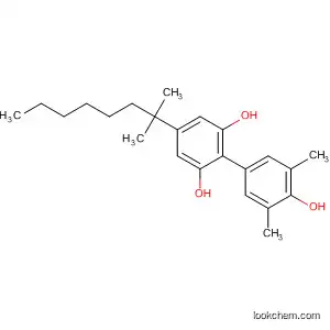 Molecular Structure of 666746-85-6 ([1,1'-Biphenyl]-2,4',6-triol, 4-(1,1-dimethylheptyl)-3',5'-dimethyl-)