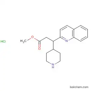 Molecular Structure of 669075-07-4 (3-Quinolinepropanoic acid, 1,2,3,4-tetrahydro-b-4-piperidinyl-, methyl
ester, monohydrochloride)